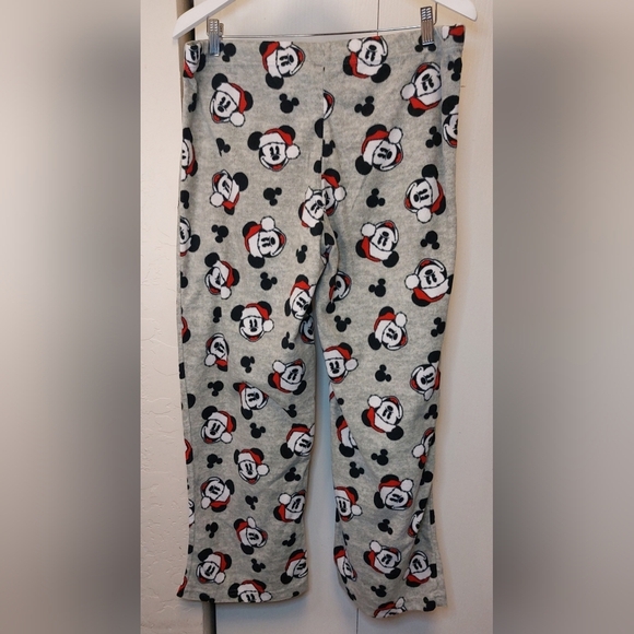 Disney Santa Mickey Mouse Fleece Lounge Pajama Pants Size XL Christmas Bottoms - Picture 6 of 7